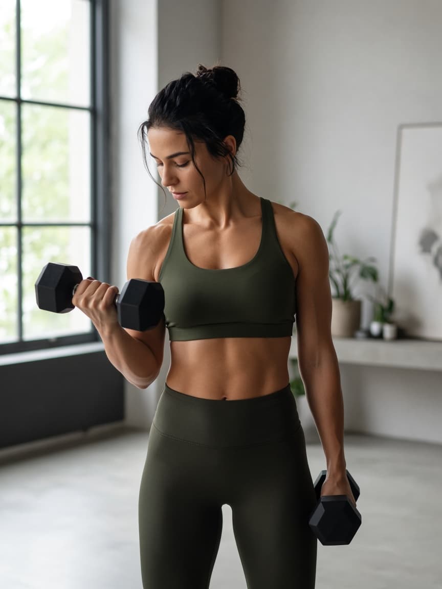Demonstrating a starter series workout